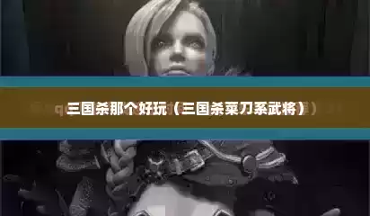 三国杀那个好玩（三国杀菜刀系武将）