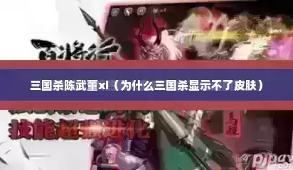 三国杀陈武董xi（为什么三国杀显示不了皮肤）