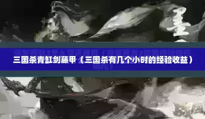 三国杀青缸剑藤甲（三国杀有几个小时的经验收益）