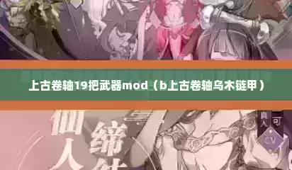 上古卷轴19把武器mod（b上古卷轴乌木链甲）