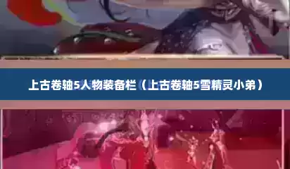 上古卷轴5人物装备栏（上古卷轴5雪精灵小弟）