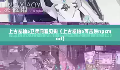 上古卷轴5卫兵问看见狗（上古卷轴5可击杀npcmod）