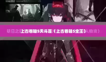 上古卷轴5天斗篷（上古卷轴5全王）