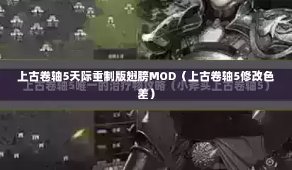 上古卷轴5天际重制版翅膀MOD（上古卷轴5修改色差）