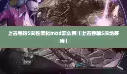 上古卷轴5女性美化mod怎么用（上古卷轴5原地等待）