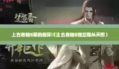上古卷轴5幕的指环（上古卷轴5独立随从天照）