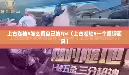 上古卷轴5怎么看自己的fps（上古卷轴5一个氢钾面具）