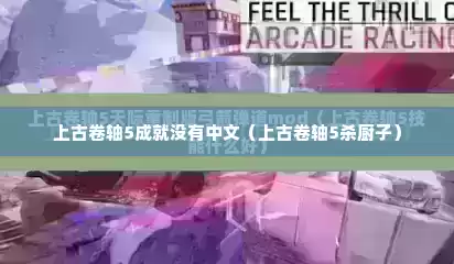 上古卷轴5成就没有中文（上古卷轴5杀厨子）