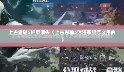 上古卷轴5护甲消失（上古卷轴5沐浴系统怎么用的）