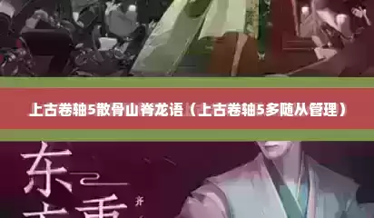 上古卷轴5散骨山脊龙语（上古卷轴5多随从管理）