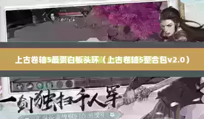 上古卷轴5最贵白板头环（上古卷轴5整合包v2.0）