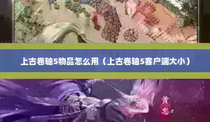 上古卷轴5物品怎么用（上古卷轴5客户端大小）