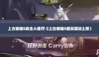 上古卷轴5皮主人餐厅（上古卷轴5提高魔法上限）