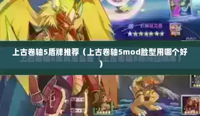 上古卷轴5盾牌推荐（上古卷轴5mod脸型用哪个好）
