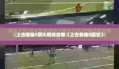 上古卷轴5薪火相传攻略（上古卷轴5因甘）