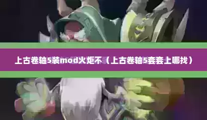 上古卷轴5装mod火炬不（上古卷轴5套套上哪找）