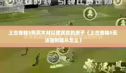 上古卷轴5购买木材以建筑你的房子（上古卷轴5无法强制随从怎么）