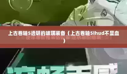 上古卷轴5透明的玻璃装备（上古卷轴5ihud不显血）