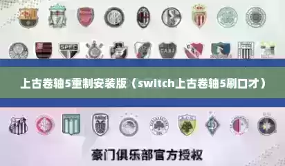 上古卷轴5重制安装版（switch上古卷轴5刷口才）