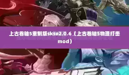 上古卷轴5重制版skse2.0.6（上古卷轴5物理打击mod）