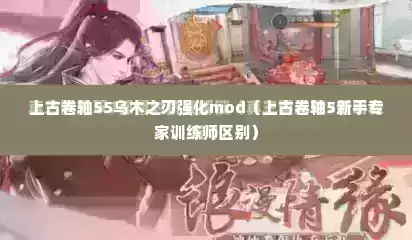 上古卷轴55乌木之刃强化mod（上古卷轴5新手专家训练师区别）