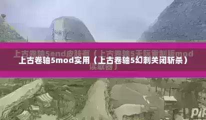 上古卷轴5mod实用（上古卷轴5幻刺关闭斩杀）