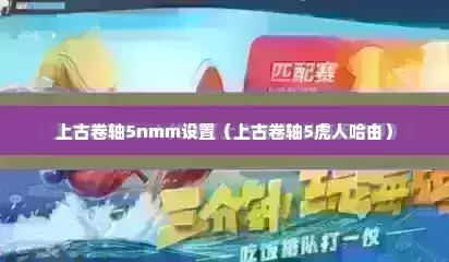 上古卷轴5nmm设置（上古卷轴5虎人哈由）