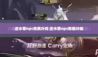 逆水寒npc有枫叶吗 逆水寒npc有枫叶嘛